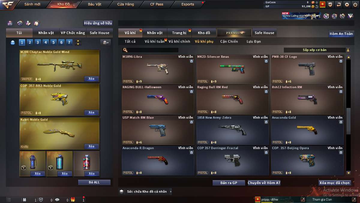 shop acc cf uy tin gia re